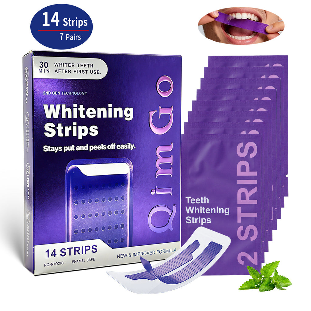 V34 Purple patches Remove yello Whitening Clean Brightening purple Whitening Strips dry patch
