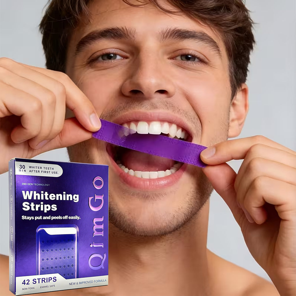 V34 Purple patches Remove yello Whitening Clean Brightening purple Whitening Strips dry patch
